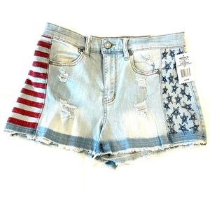 NWT Indigo Rein Patriotic Shorts